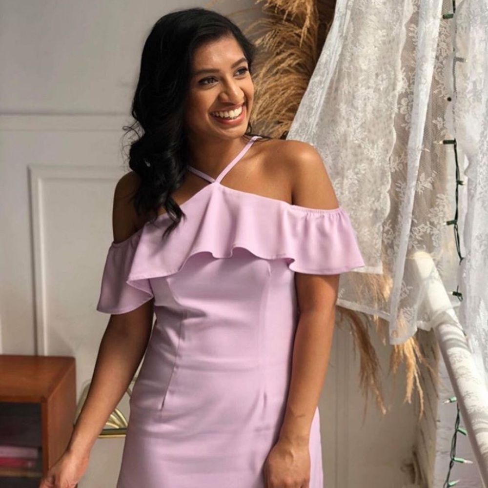 REVOLVE by the way. Callie Ruffle Mini Lilac Dress - Picture 1 of 5